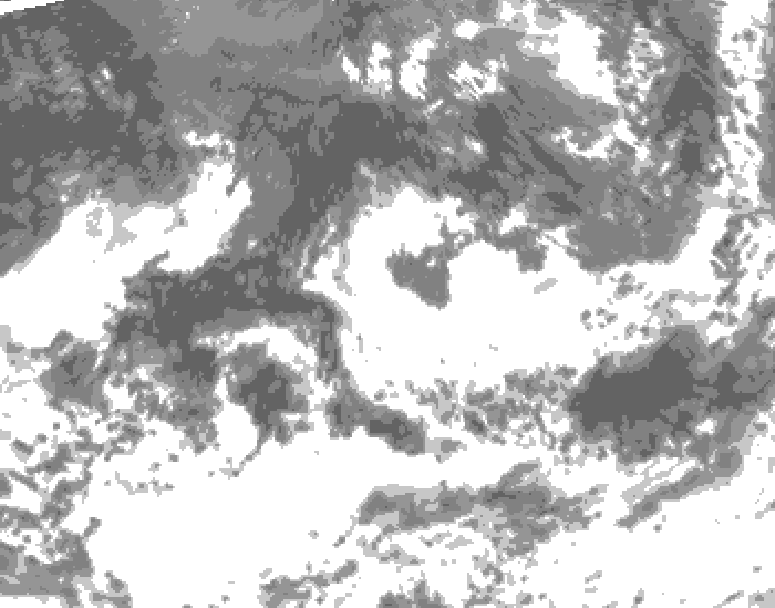 GDPS total cloud 150 hour forecast chart for Canada based on 2026/08/29 1200Z data
