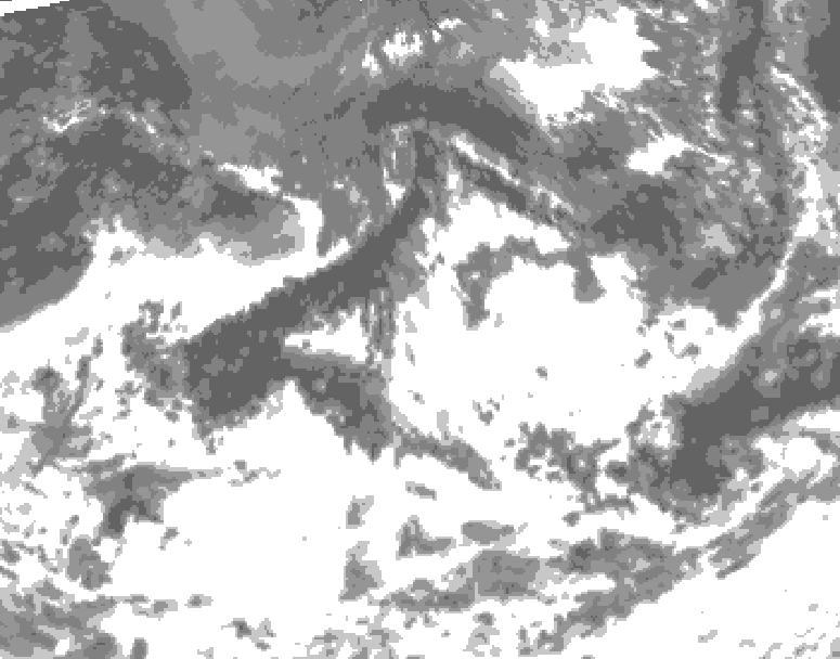 GDPS total cloud 162 hour forecast chart for Canada based on 2026/08/29 1200Z data