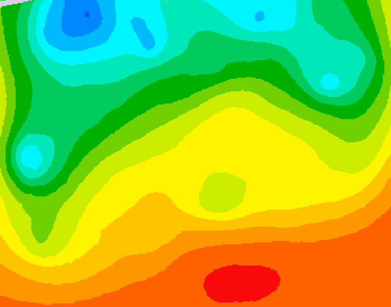 GDPS 500 millibar geopotential height 072 hour forecast chart for Canada based on 2026/08/30 0000Z data