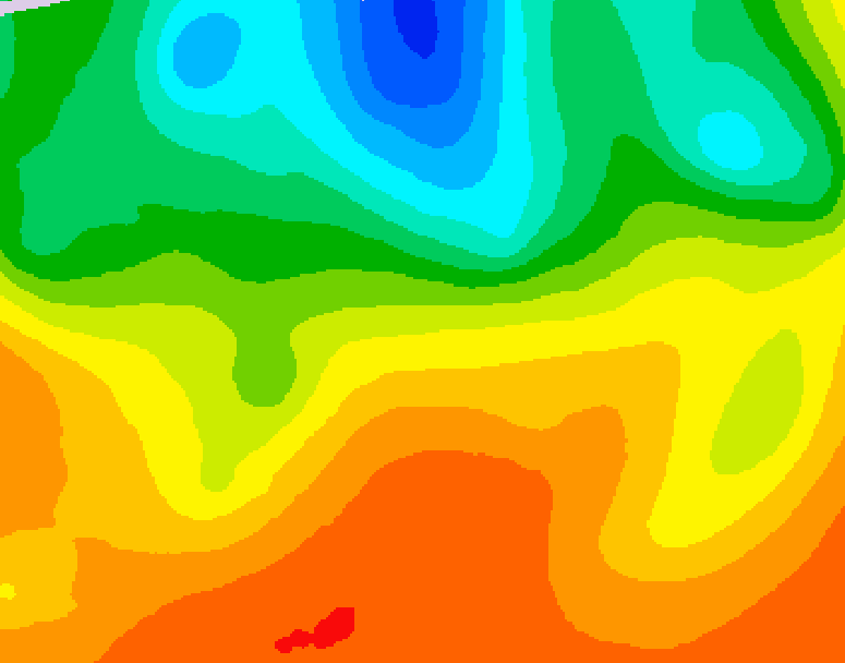 GDPS 500 millibar geopotential height 192 hour forecast chart for Canada based on 2026/08/30 0000Z data