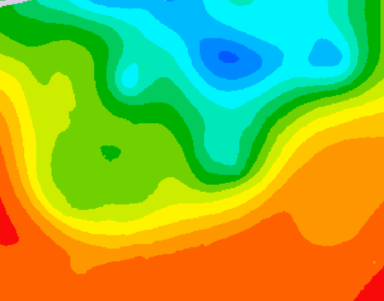 GDPS 500 millibar geopotential height 240 hour forecast chart for Canada based on 2026/08/30 0000Z data