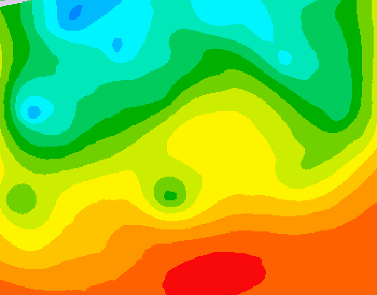 GDPS 500 millibar geopotential height 042 hour forecast chart for Canada based on 2026/08/30 1200Z data