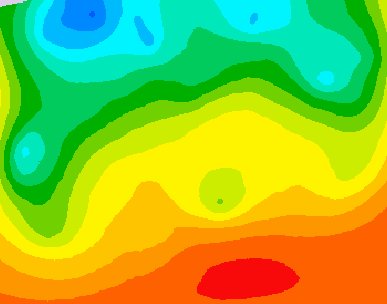 GDPS 500 millibar geopotential height 060 hour forecast chart for Canada based on 2026/08/30 1200Z data