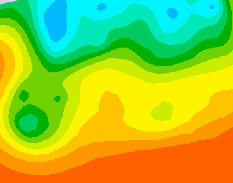 GDPS 500 millibar geopotential height 096 hour forecast chart for Canada based on 2026/08/30 1200Z data