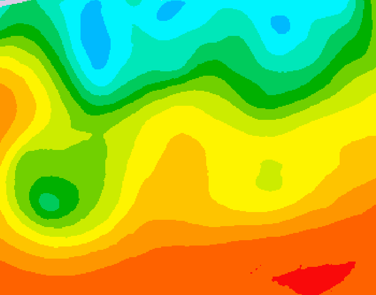 GDPS 500 millibar geopotential height 102 hour forecast chart for Canada based on 2026/08/30 1200Z data