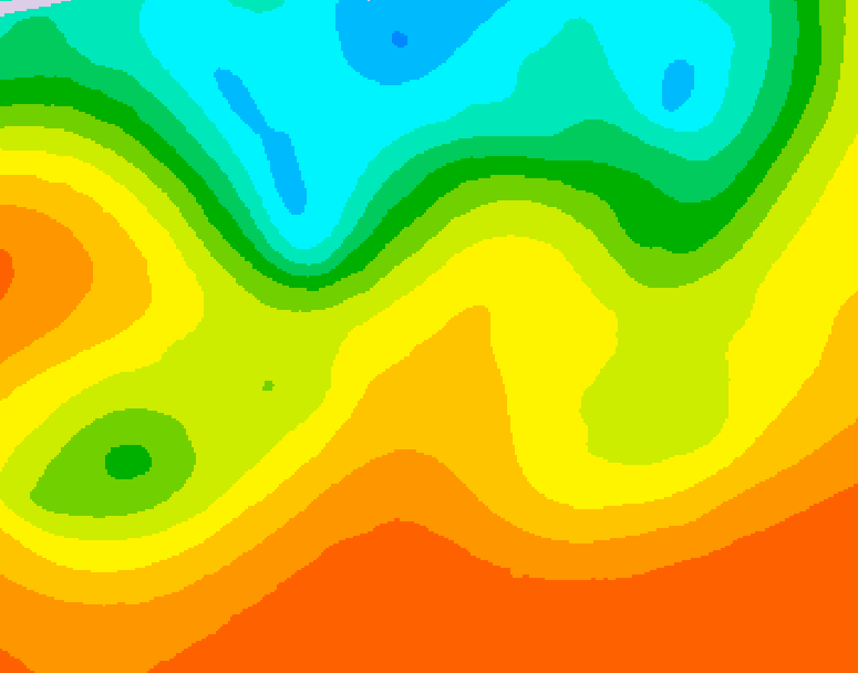 GDPS 500 millibar geopotential height 120 hour forecast chart for Canada based on 2026/08/30 1200Z data