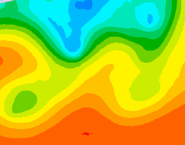 GDPS 500 millibar geopotential height 126 hour forecast chart for Canada based on 2026/08/30 1200Z data