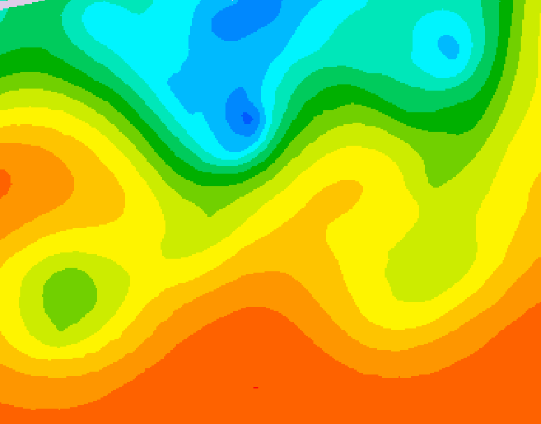 GDPS 500 millibar geopotential height 132 hour forecast chart for Canada based on 2026/08/30 1200Z data