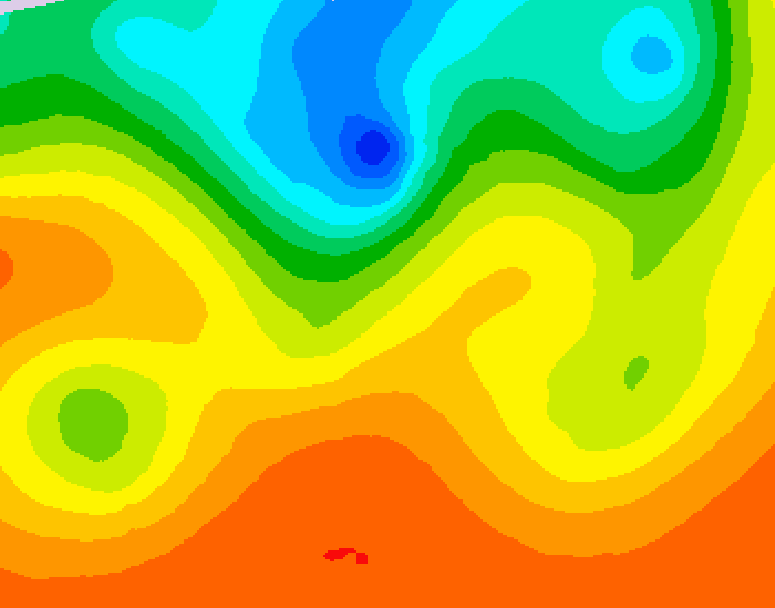 GDPS 500 millibar geopotential height 138 hour forecast chart for Canada based on 2026/08/30 1200Z data