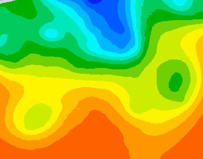 GDPS 500 millibar geopotential height 186 hour forecast chart for Canada based on 2026/08/30 1200Z data