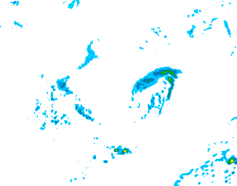 GDPS precipitation 240 hour forecast chart for Canada based on 2026/08/30 0000Z data