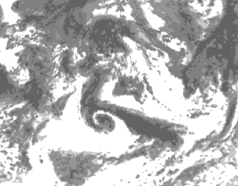GDPS total cloud 048 hour forecast chart for Canada based on 2026/08/30 0000Z data