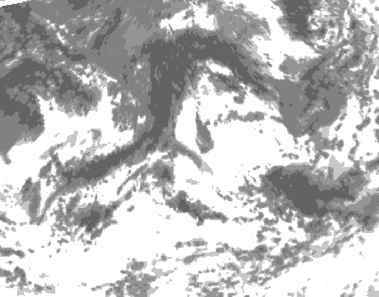 GDPS total cloud 144 hour forecast chart for Canada based on 2026/08/30 0000Z data