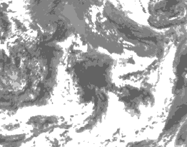GDPS total cloud 216 hour forecast chart for Canada based on 2026/08/30 0000Z data