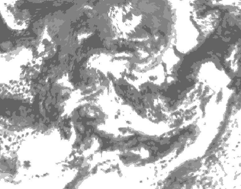 GDPS total cloud 006 hour forecast chart for Canada based on 2026/08/30 1200Z data