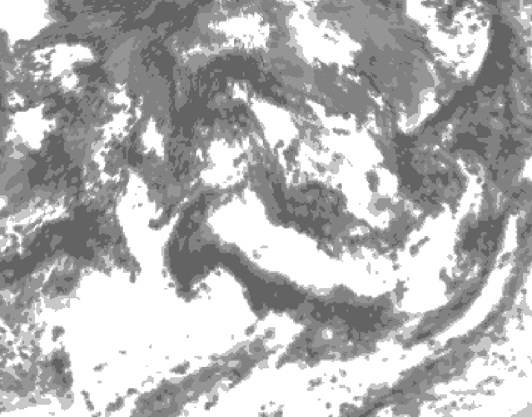 GDPS total cloud 024 hour forecast chart for Canada based on 2026/08/30 1200Z data