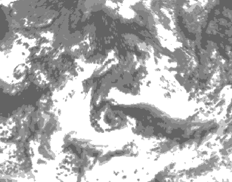 GDPS total cloud 048 hour forecast chart for Canada based on 2026/08/30 1200Z data