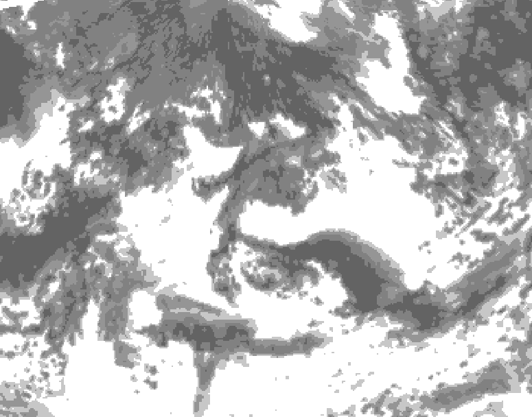 GDPS total cloud 054 hour forecast chart for Canada based on 2026/08/30 1200Z data