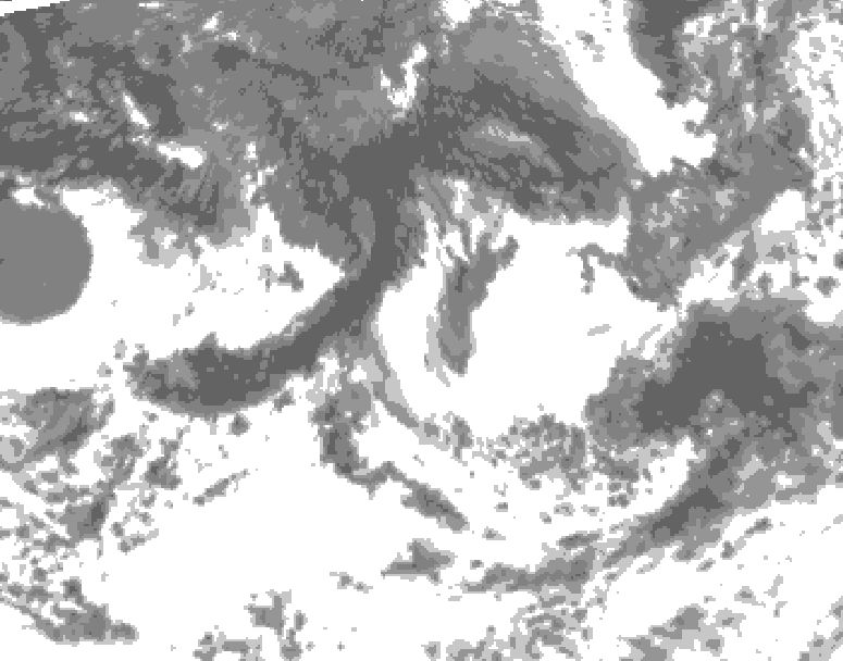 GDPS total cloud 126 hour forecast chart for Canada based on 2026/08/30 1200Z data