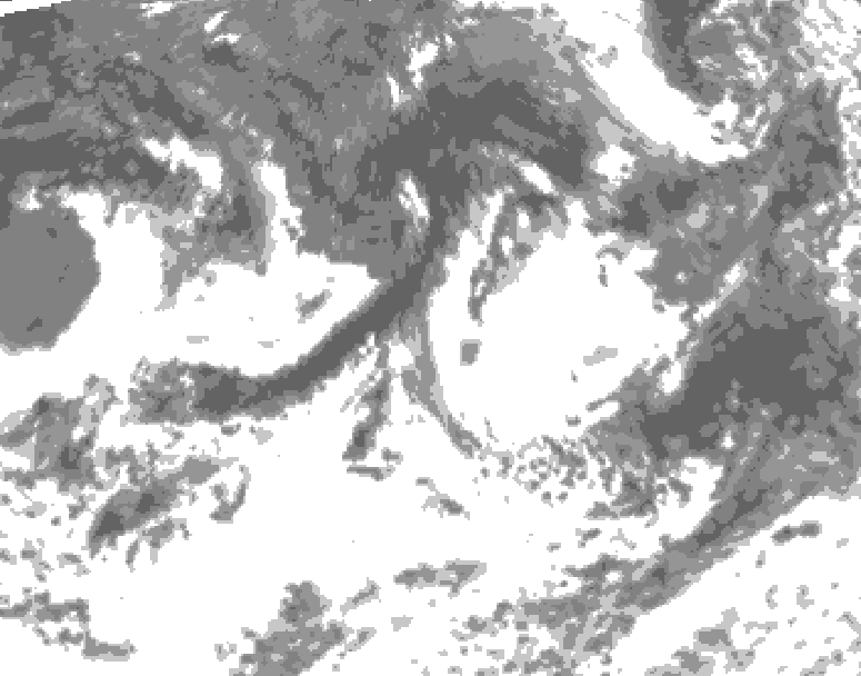 GDPS total cloud 132 hour forecast chart for Canada based on 2026/08/30 1200Z data