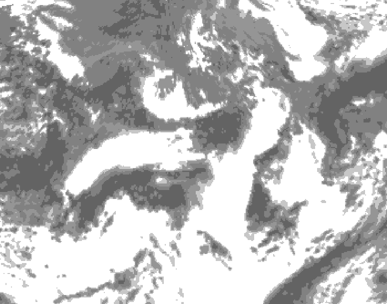 GDPS total cloud 198 hour forecast chart for Canada based on 2026/08/30 1200Z data
