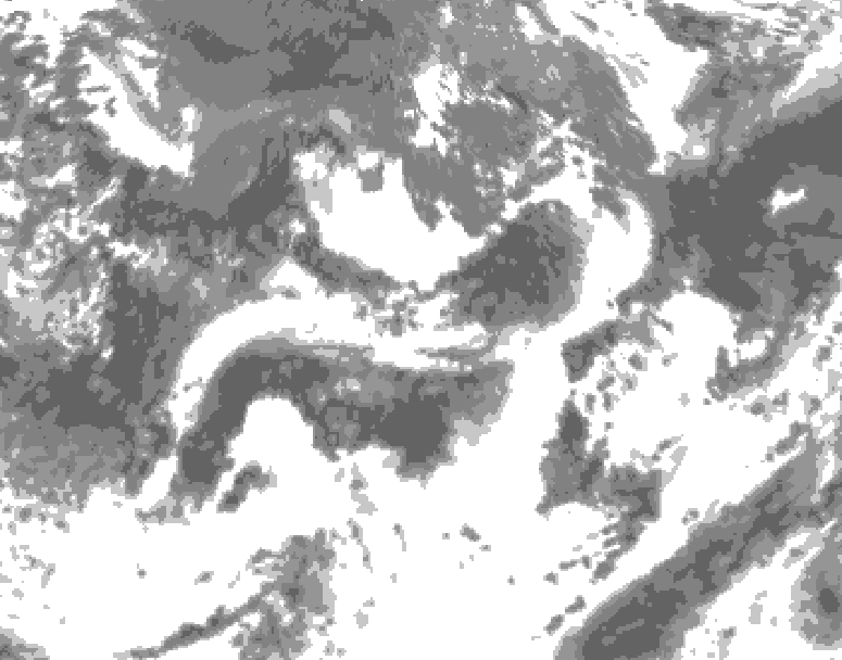 GDPS total cloud 204 hour forecast chart for Canada based on 2026/08/30 1200Z data
