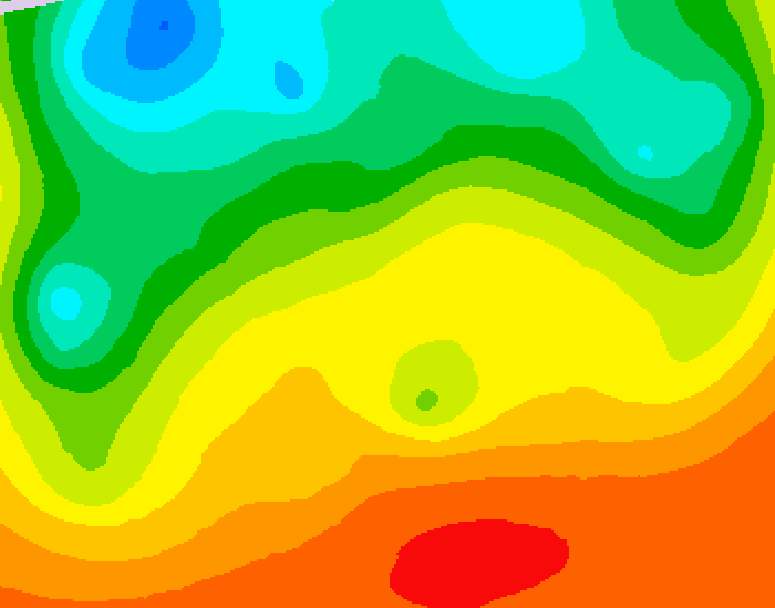GDPS 500 millibar geopotential height 048 hour forecast chart for Canada based on 2026/08/31 0000Z data