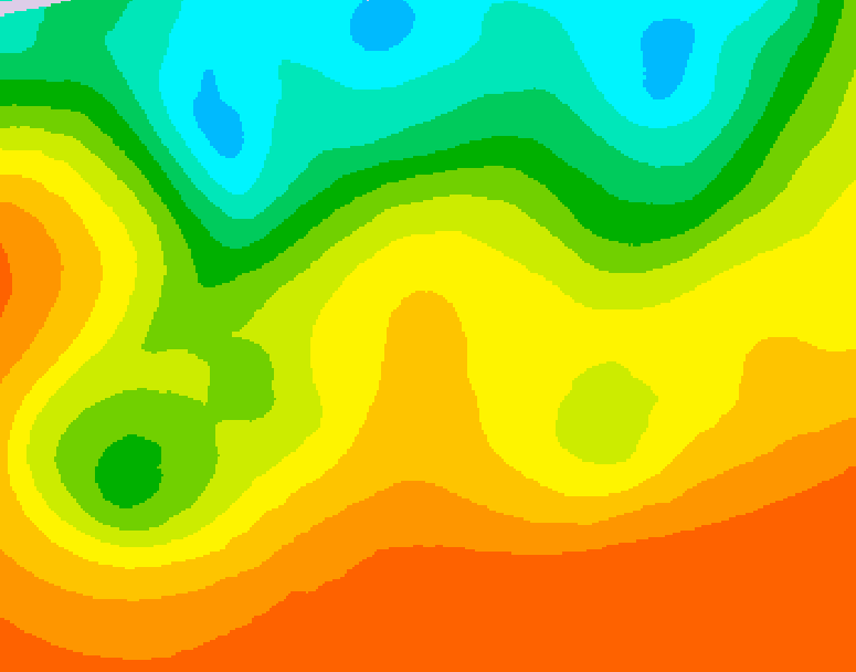 GDPS 500 millibar geopotential height 096 hour forecast chart for Canada based on 2026/08/31 0000Z data
