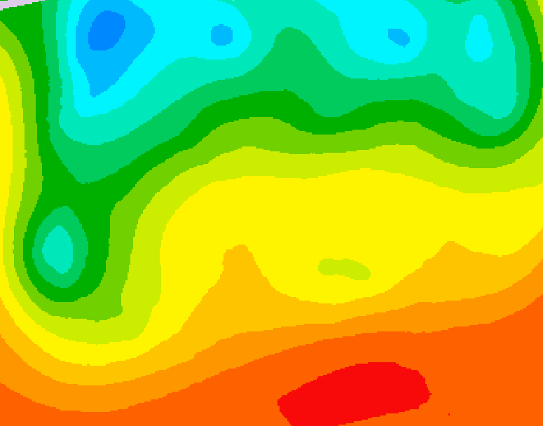 GDPS 500 millibar geopotential height 054 hour forecast chart for Canada based on 2026/08/31 1200Z data