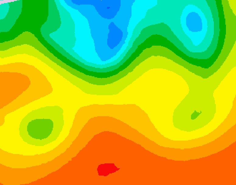 GDPS 500 millibar geopotential height 114 hour forecast chart for Canada based on 2026/08/31 1200Z data
