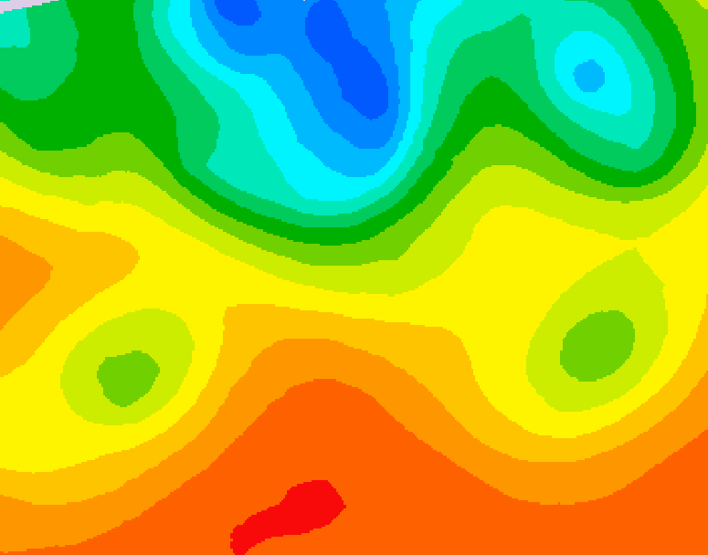 GDPS 500 millibar geopotential height 126 hour forecast chart for Canada based on 2026/08/31 1200Z data