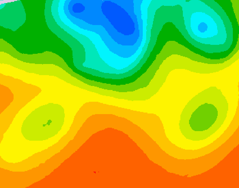 GDPS 500 millibar geopotential height 132 hour forecast chart for Canada based on 2026/08/31 1200Z data