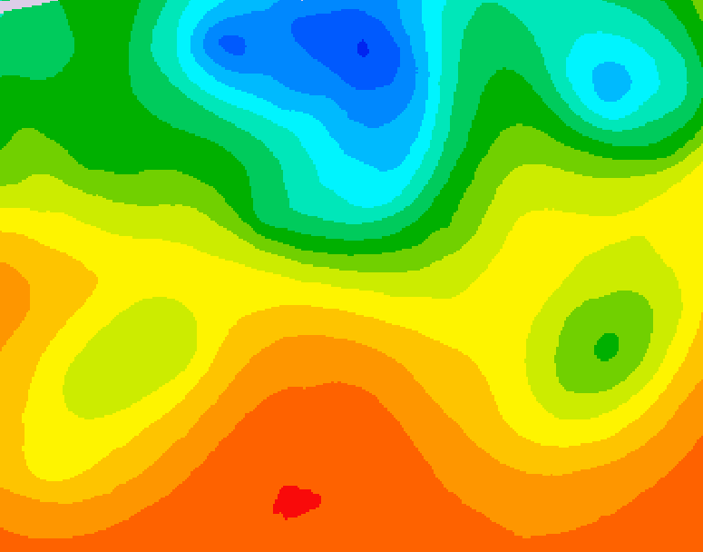 GDPS 500 millibar geopotential height 138 hour forecast chart for Canada based on 2026/08/31 1200Z data
