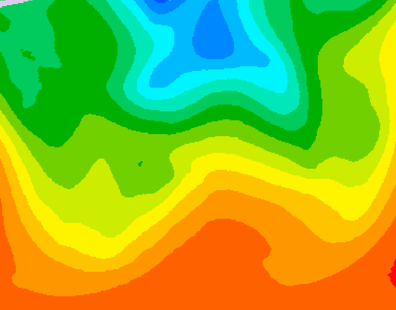 GDPS 500 millibar geopotential height 180 hour forecast chart for Canada based on 2026/08/31 1200Z data
