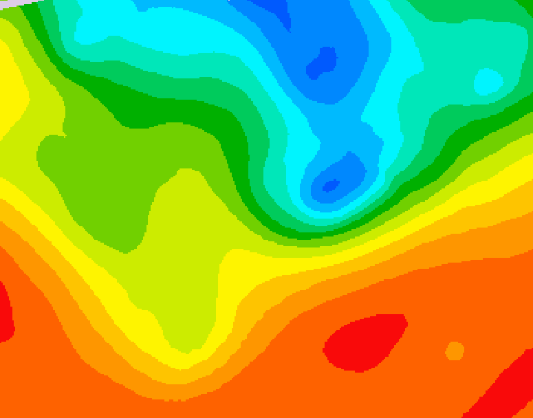 GDPS 500 millibar geopotential height 234 hour forecast chart for Canada based on 2026/08/31 1200Z data