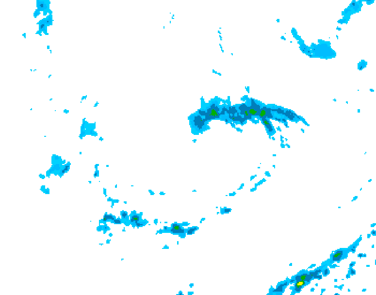 GDPS precipitation 222 hour forecast chart for Canada based on 2026/08/31 1200Z data