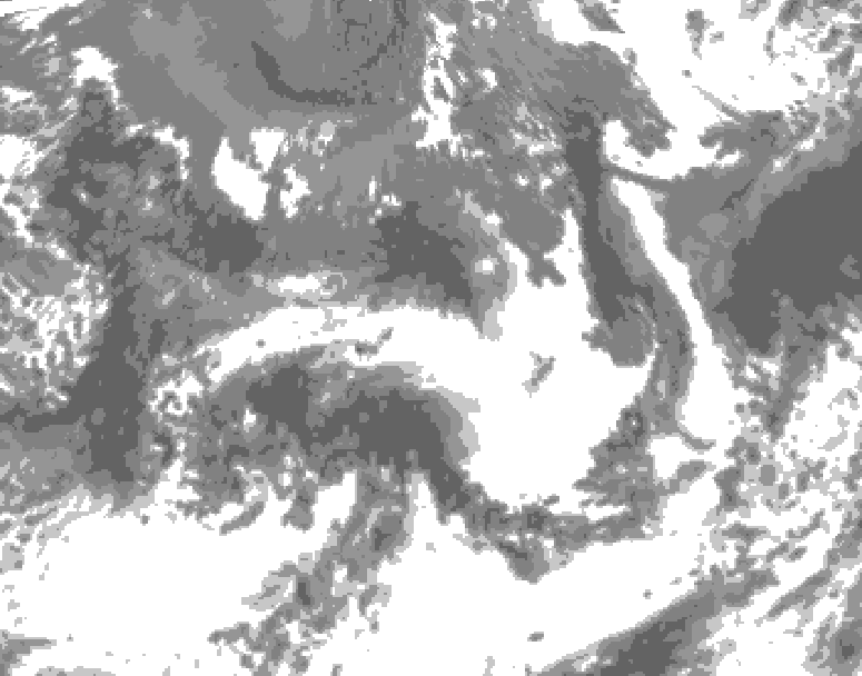 GDPS total cloud 192 hour forecast chart for Canada based on 2026/08/31 0000Z data