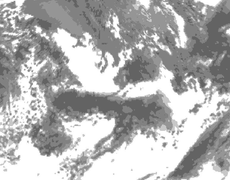 GDPS total cloud 216 hour forecast chart for Canada based on 2026/08/31 0000Z data