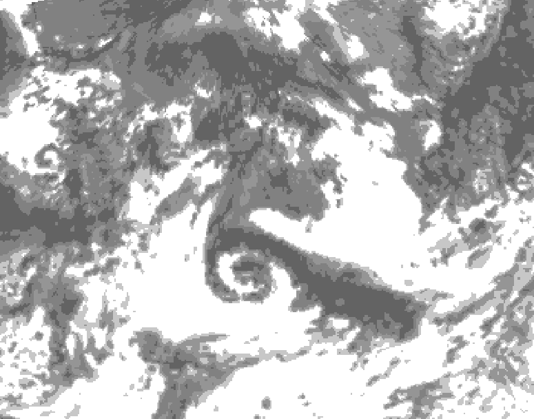 GDPS total cloud 018 hour forecast chart for Canada based on 2026/08/31 1200Z data