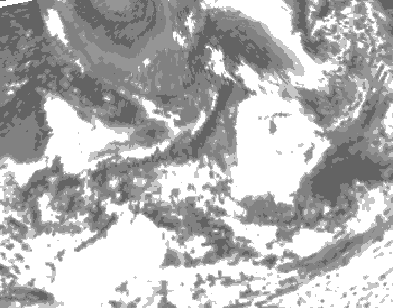 GDPS total cloud 120 hour forecast chart for Canada based on 2026/08/31 1200Z data