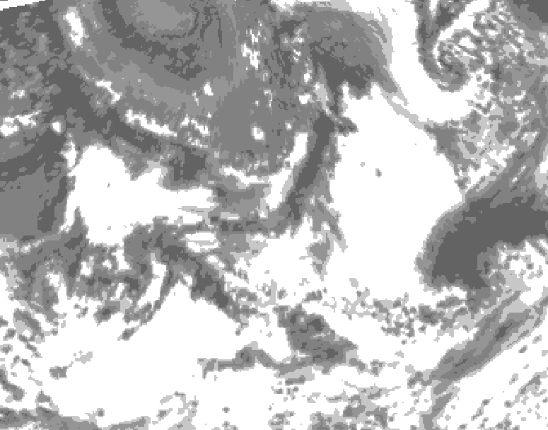 GDPS total cloud 126 hour forecast chart for Canada based on 2026/08/31 1200Z data