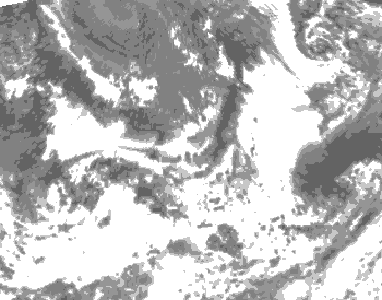 GDPS total cloud 132 hour forecast chart for Canada based on 2026/08/31 1200Z data