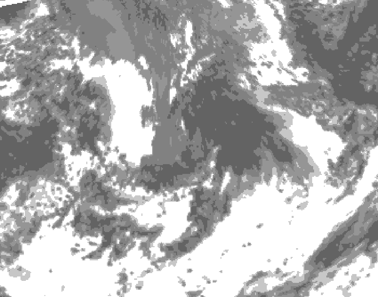 GDPS total cloud 210 hour forecast chart for Canada based on 2026/08/31 1200Z data