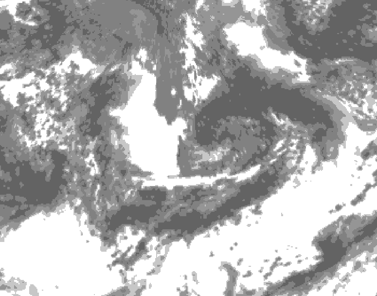 GDPS total cloud 228 hour forecast chart for Canada based on 2026/08/31 1200Z data