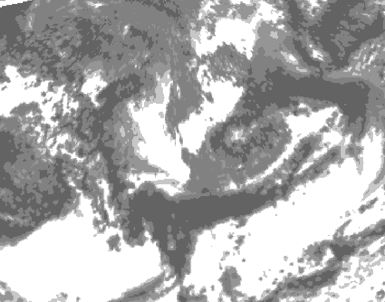 GDPS total cloud 240 hour forecast chart for Canada based on 2026/08/31 1200Z data