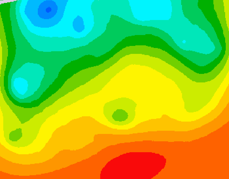 GDPS 500 millibar geopotential height 006 hour forecast chart for Canada based on 2026/09/01 1200Z data