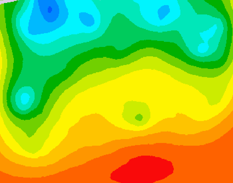 GDPS 500 millibar geopotential height 018 hour forecast chart for Canada based on 2026/09/01 1200Z data