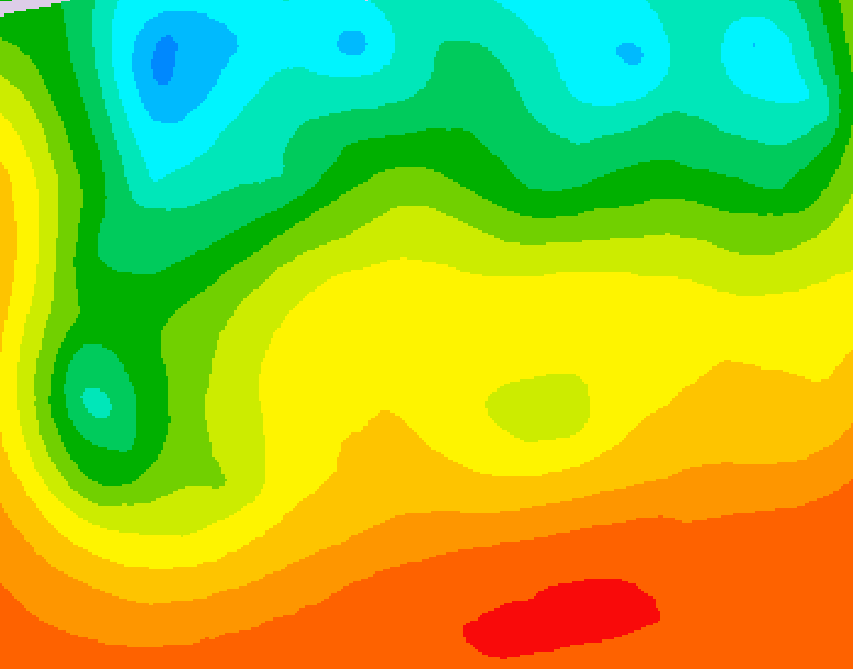 GDPS 500 millibar geopotential height 036 hour forecast chart for Canada based on 2026/09/01 1200Z data