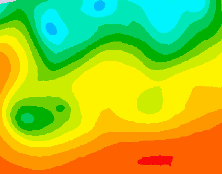 GDPS 500 millibar geopotential height 054 hour forecast chart for Canada based on 2026/09/01 1200Z data