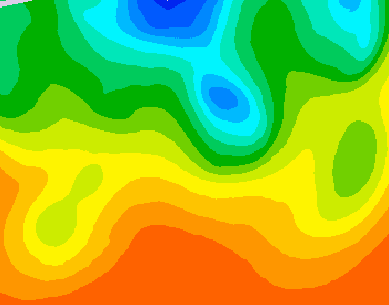 GDPS 500 millibar geopotential height 132 hour forecast chart for Canada based on 2026/09/01 1200Z data